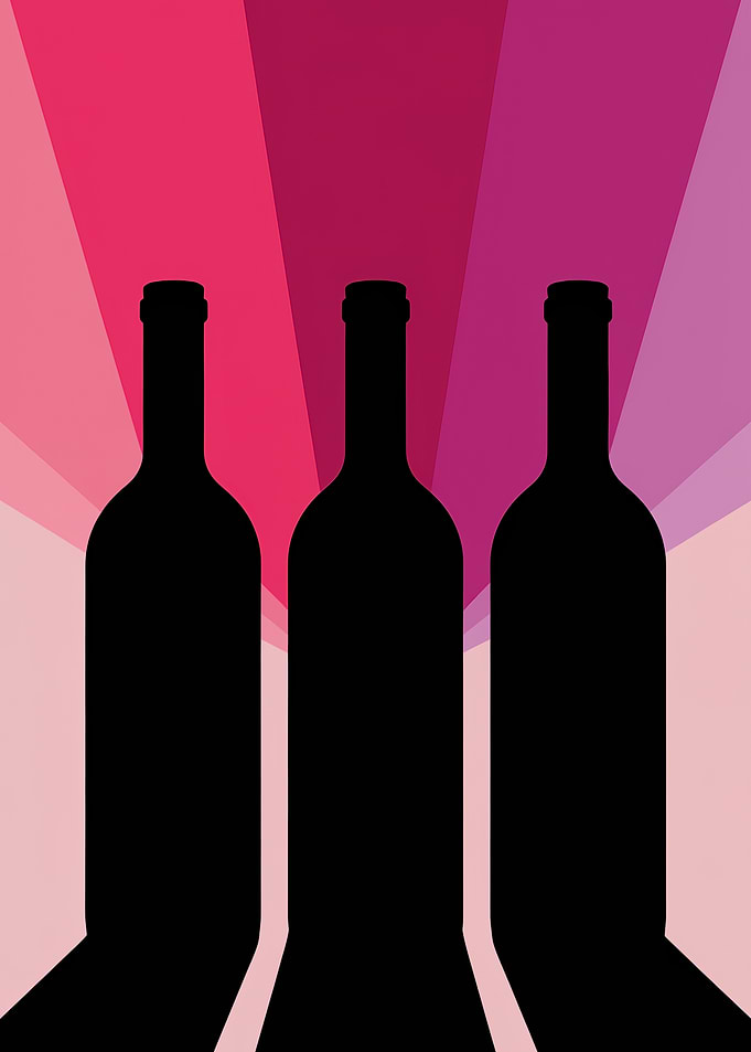 Wine Bottle Silhouettes