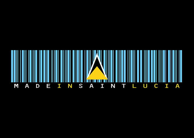 Saint Lucia Barcode Flag