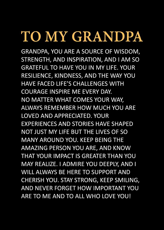 To My Grandpa