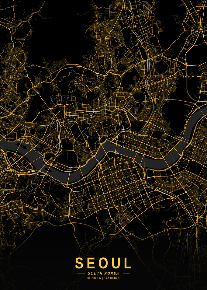 Golden Seoul City Map