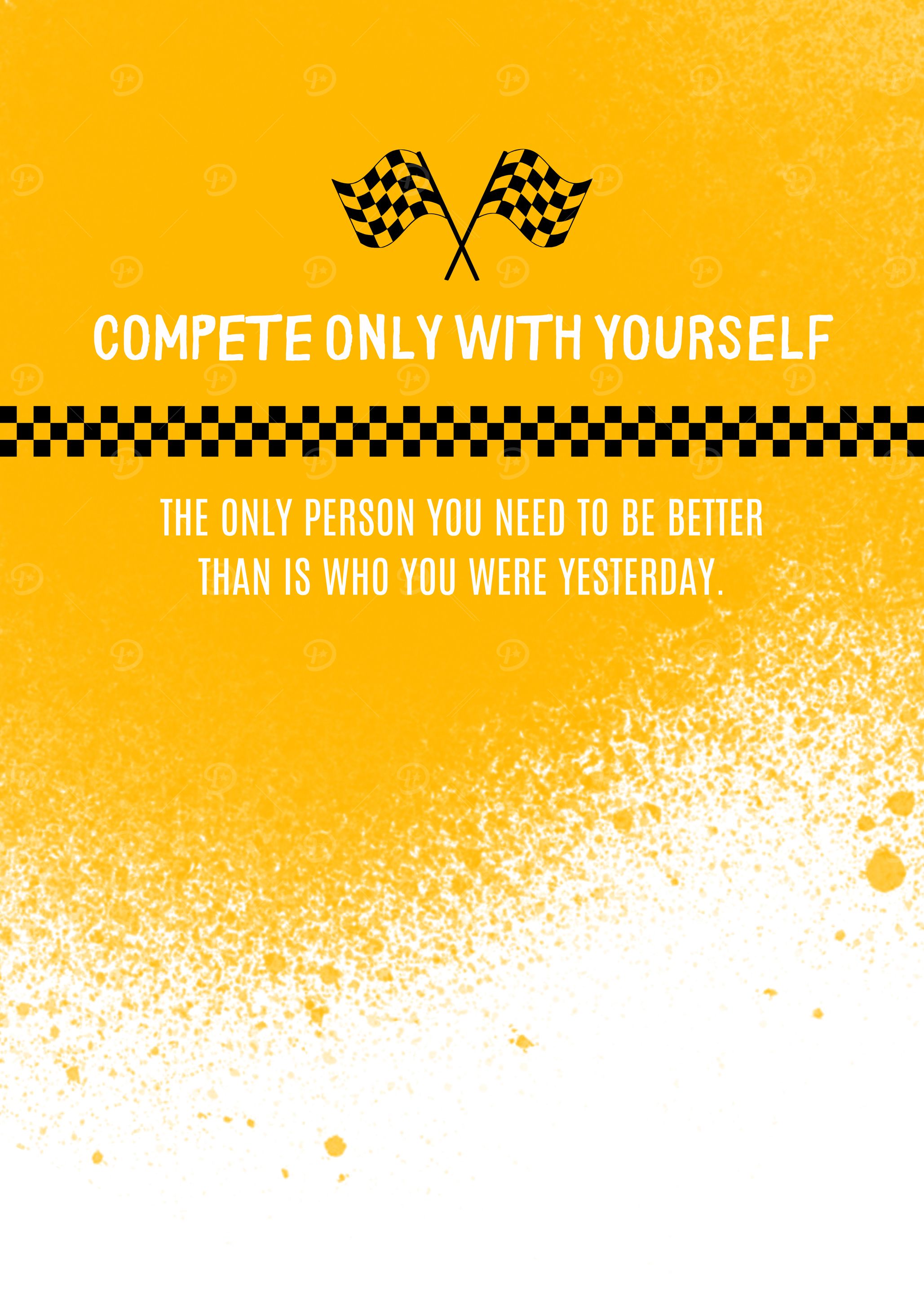 Compete With Yourself Poster
