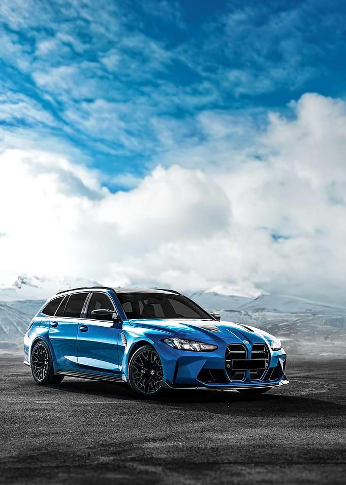 Blue BMW M3 Touring