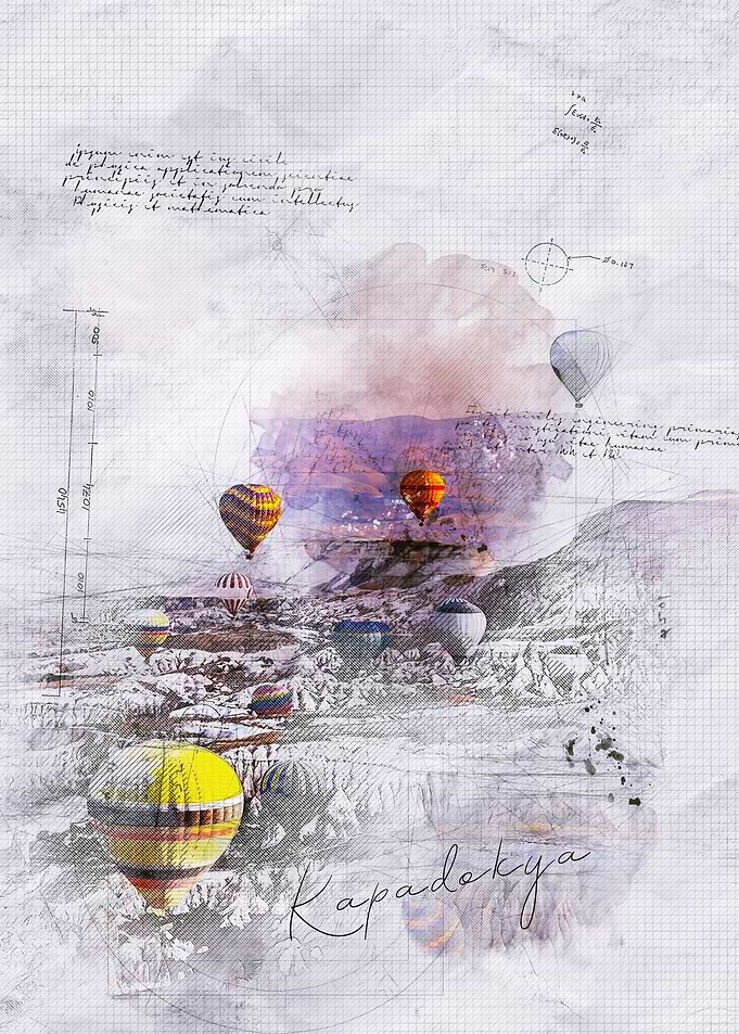 Hot Air Balloons over Cappadocia