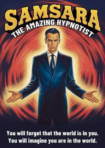 Samsara the Hypnotist Poster - Philosophical Poster