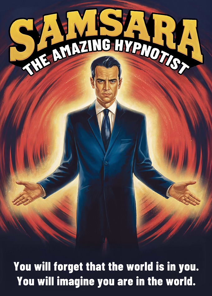 Samsara the Hypnotist Poster - Philosophical Poster