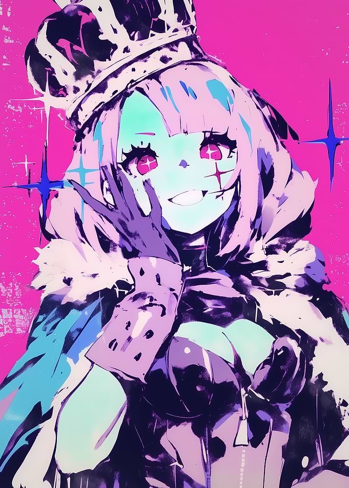 Anime Queen with Crown