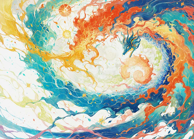Water Dragon Painting