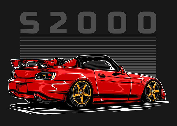 Red Honda S2000