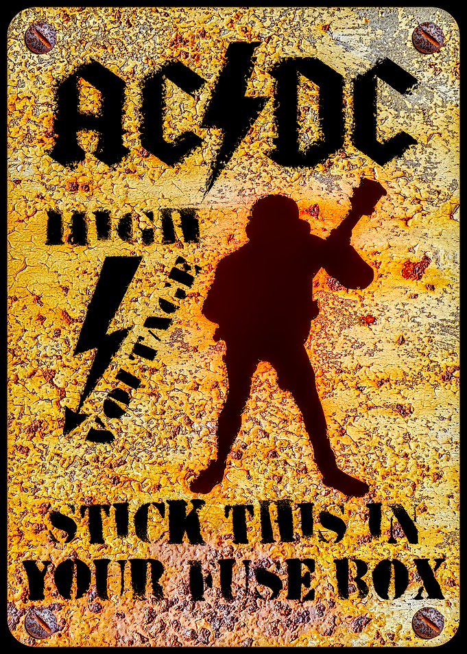 AC/DC High Voltage Sign