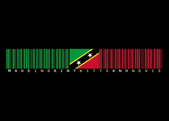 Saint Kitts and Nevis Barcode Flag