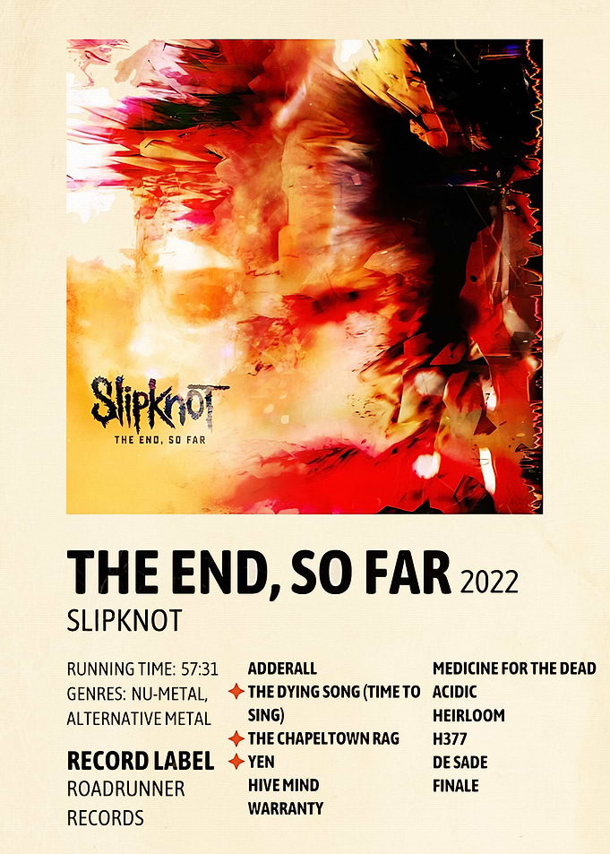 Slipknot Album Cover vintage / m3