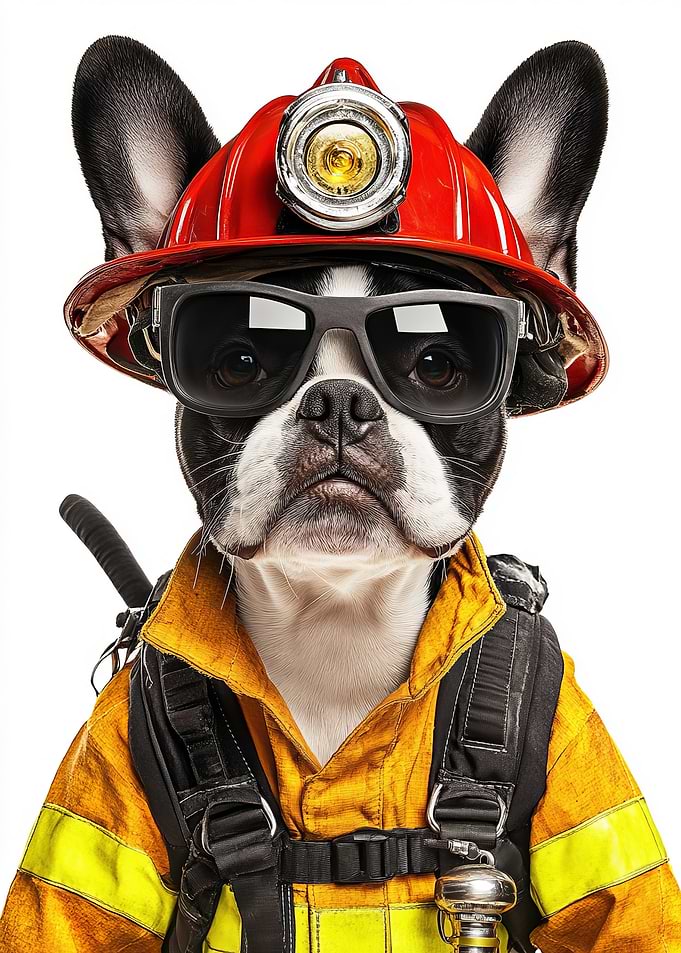 Firefighter French Bulldog