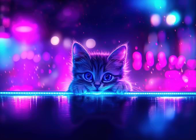 Neon Kitten