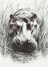Hippopotamus Drawing