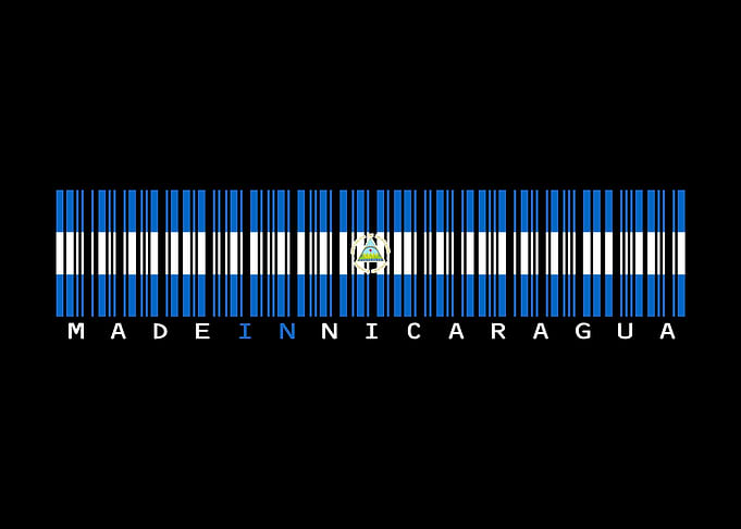 Nicaragua Barcode Flag