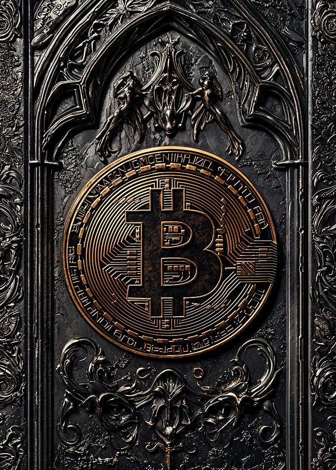 Bitcoin Gothic Art