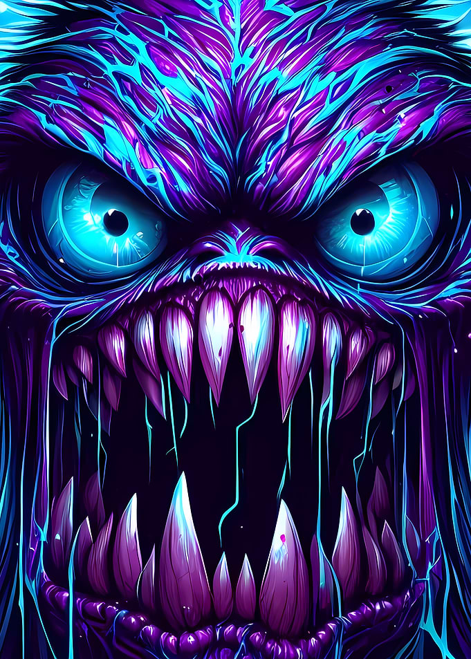 Purple Slime Monster