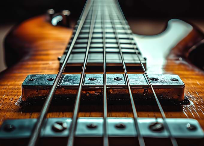 Bass Guitar Close-Up
