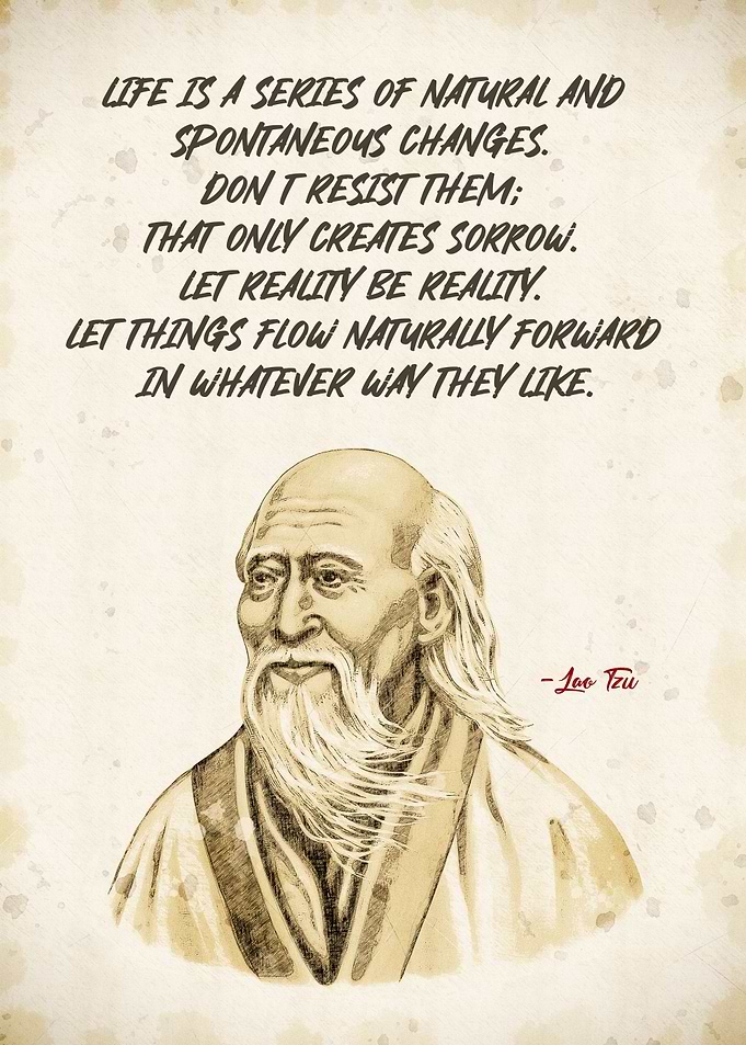 Lao Tzu Quote and sketch