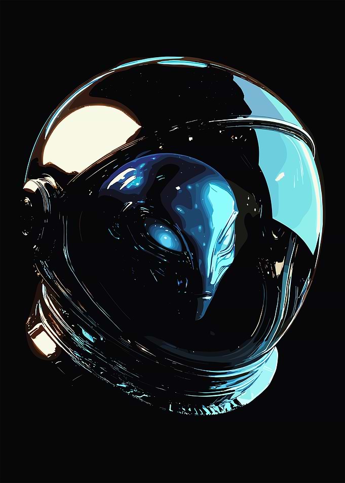 Alien Astronaut Helmet