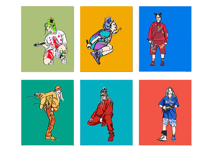 Billie Eilish Art Print Set