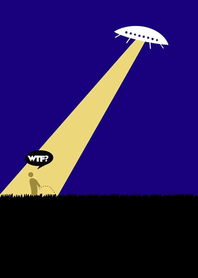 UFO and Man