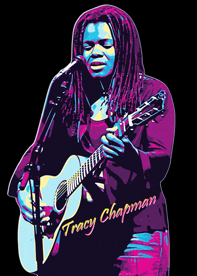 Tracy Chapman Guitar Portrait