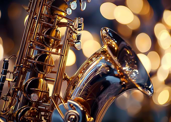 Golden Saxophone Close-up