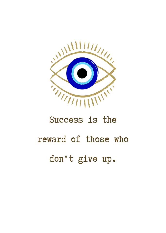 Evil Eye Success Quote