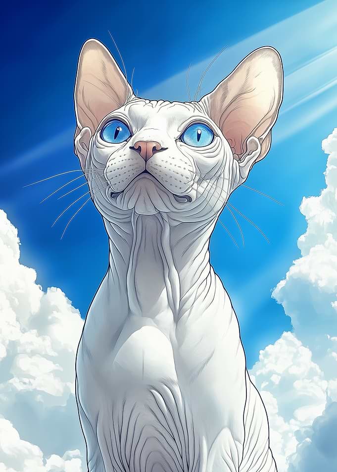 Sphynx Cat Portrait