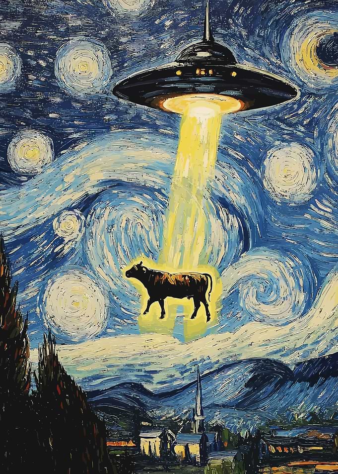 Cow Abducted by UFO