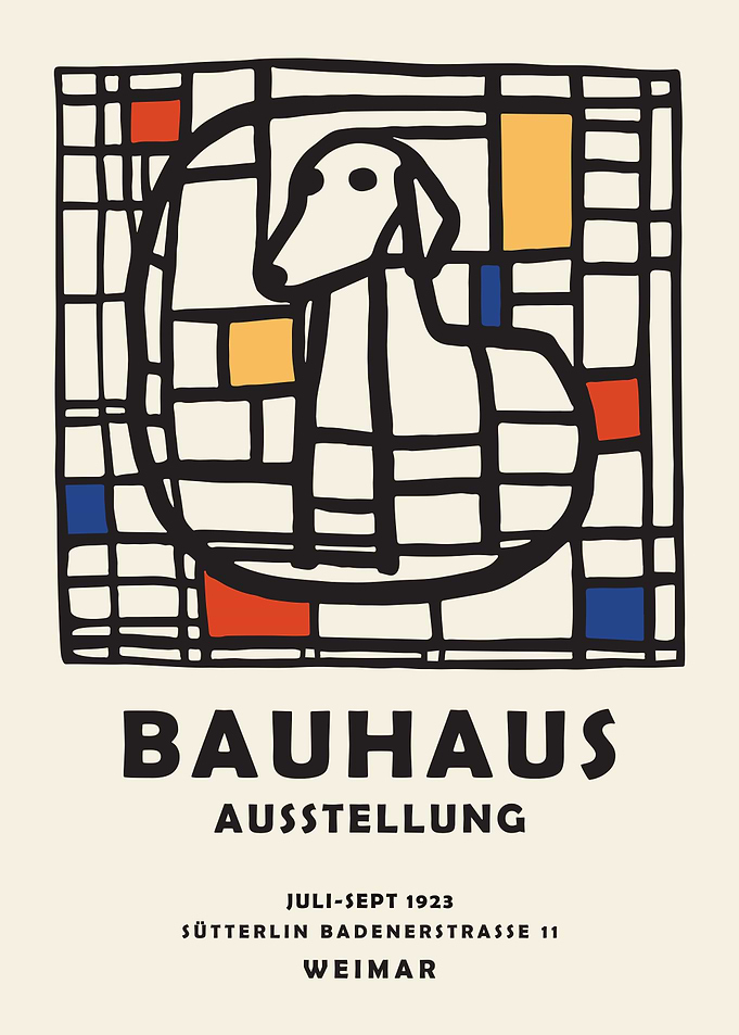Bauhaus Dog Poster