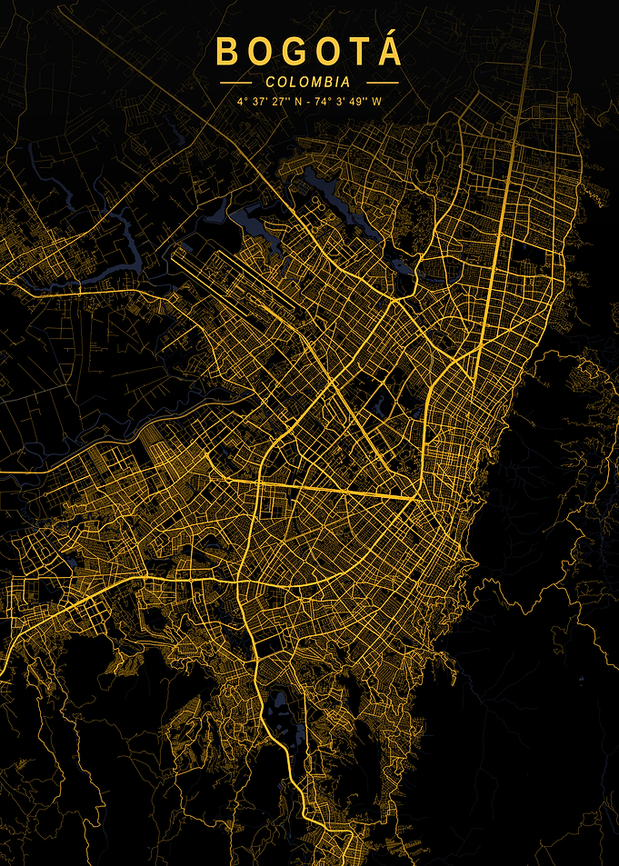 Bogota Golden Map
