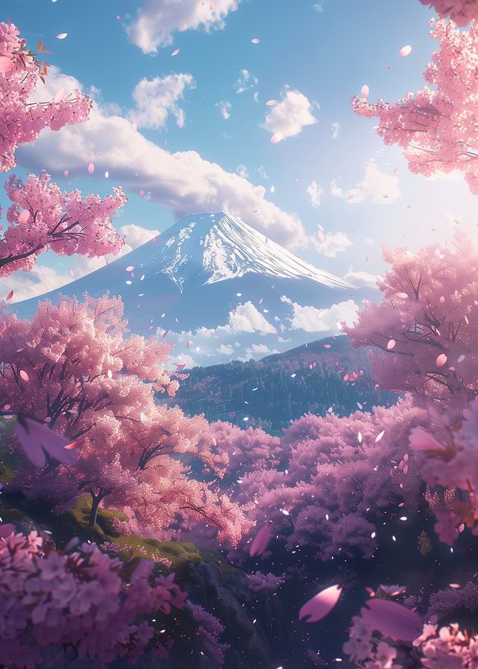 Japan Cherry Blossom Fuji