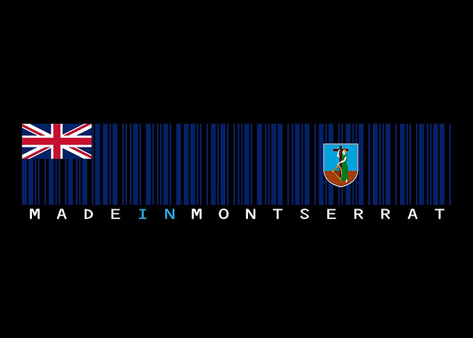Montserrat Barcode Flag