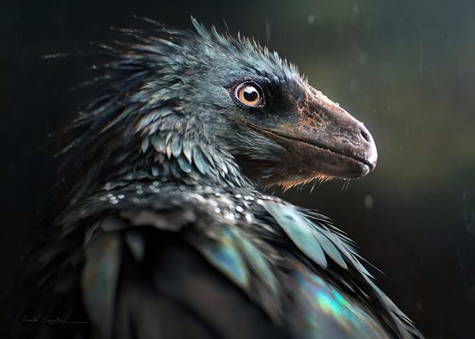 Feathered Dinosaur Portrait