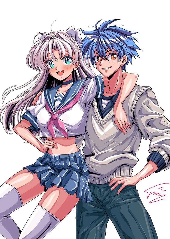 Anime Couple Portrait