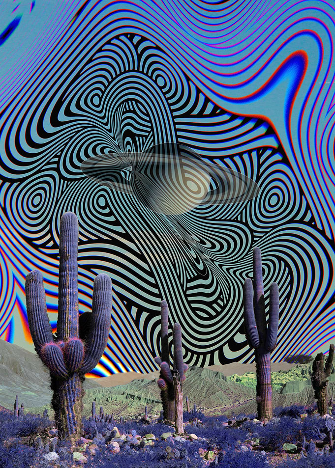 Psychedelic Desert Landscape