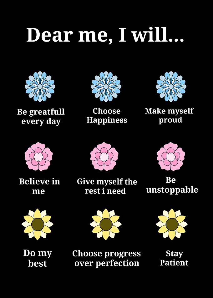 Dear Me, affirmation