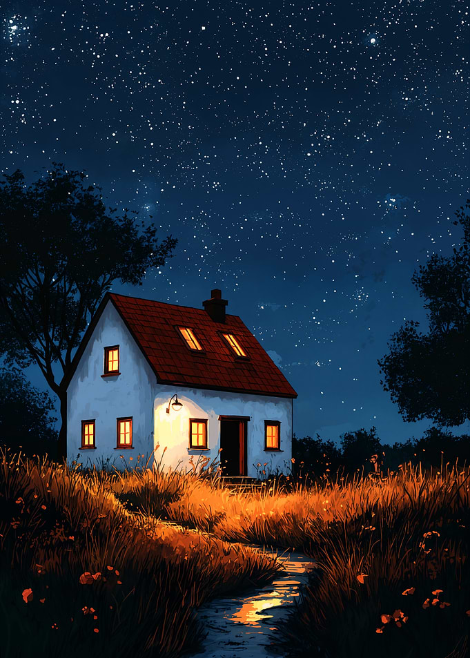 Cozy Cottage Under Stars