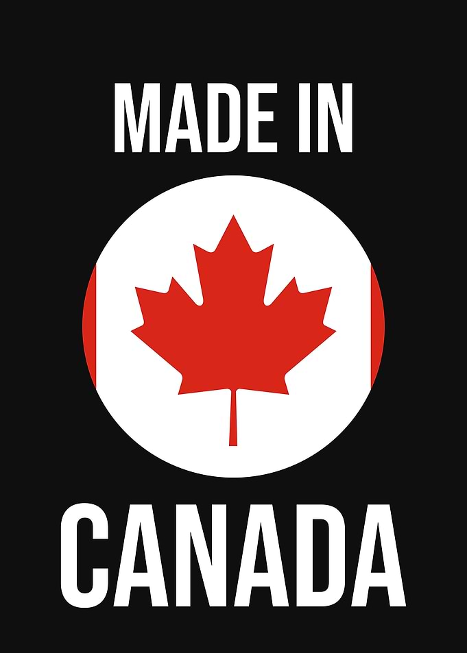 Made in Canada Flag Circle