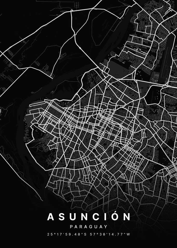 Asuncion Paraguay City Map