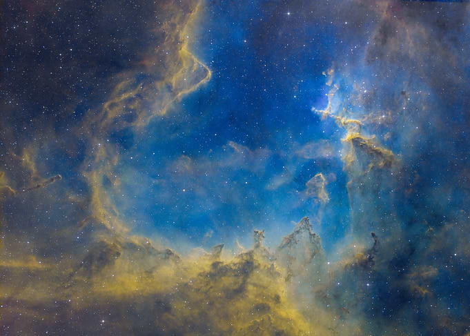 The glowing Heart of the Heart Nebula