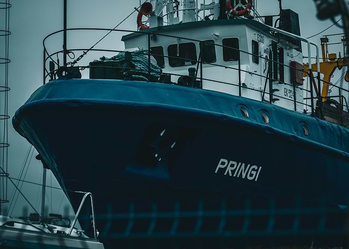 Blue Fishing Boat