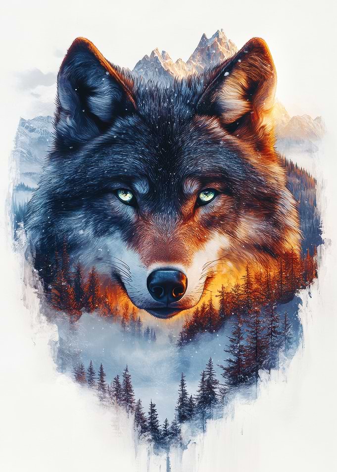 Wolf in the Mountains