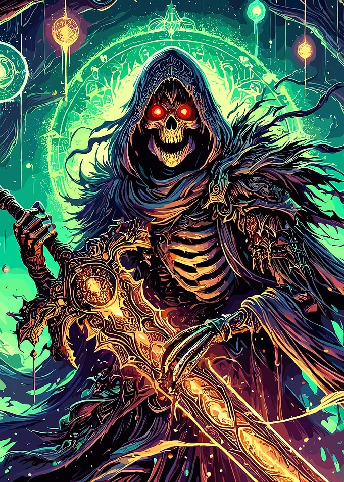 Skeletal Warrior with Sword