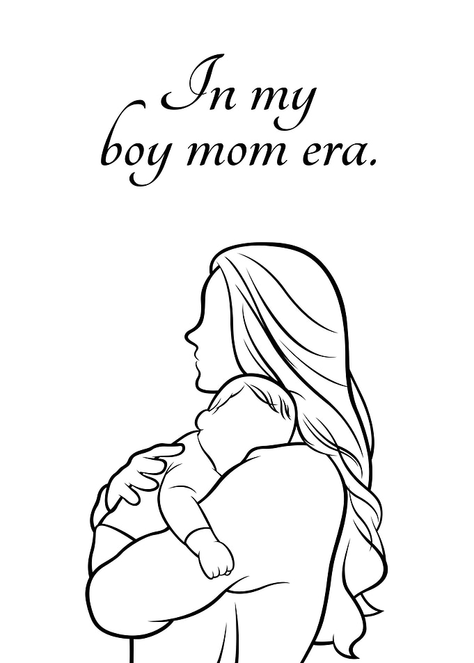 Perfect Mothers Day Gift Inspirational Motivational Positive Quote Motherhood Boy Mom Era