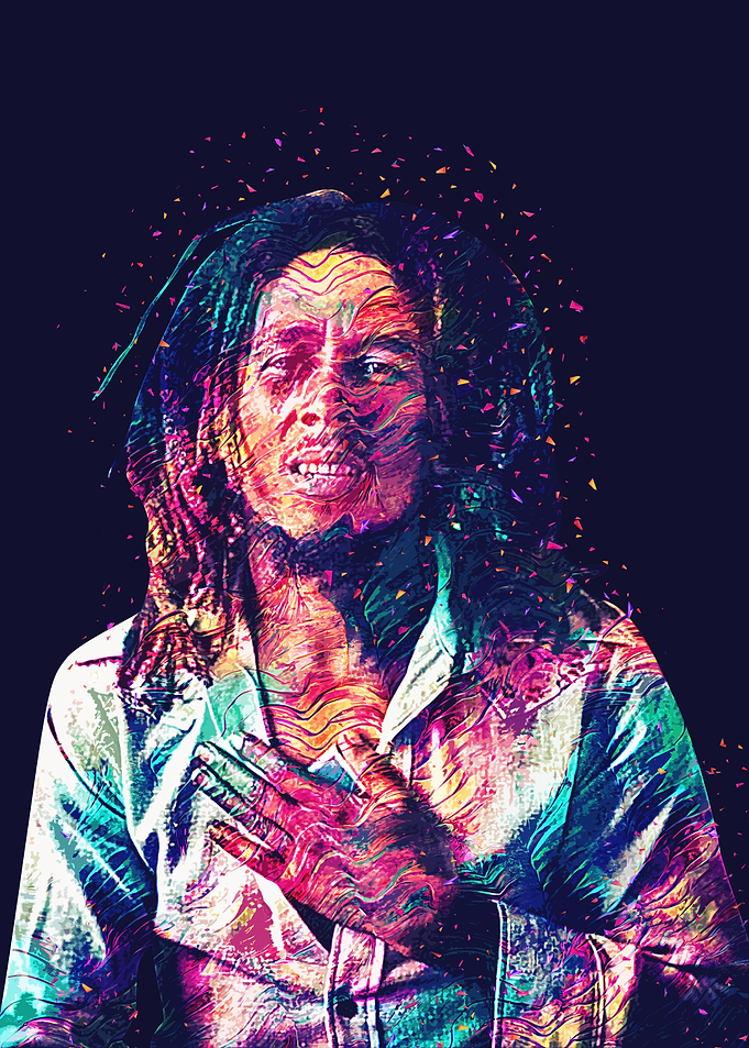 Bob Marley Digital Art