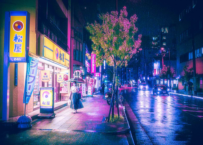 Neon Tokyo Street
