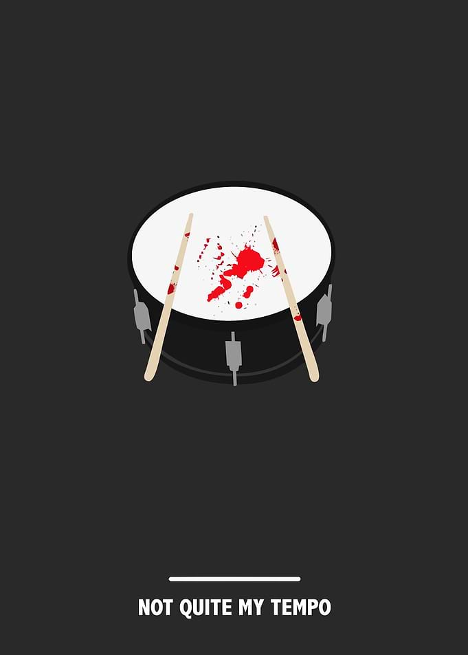 Drum Poster - Not Quite My Tempo